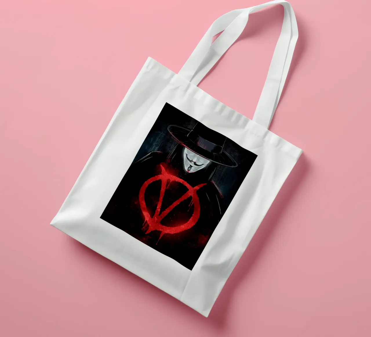 V For Vendetta borsa in juta da nabakumov