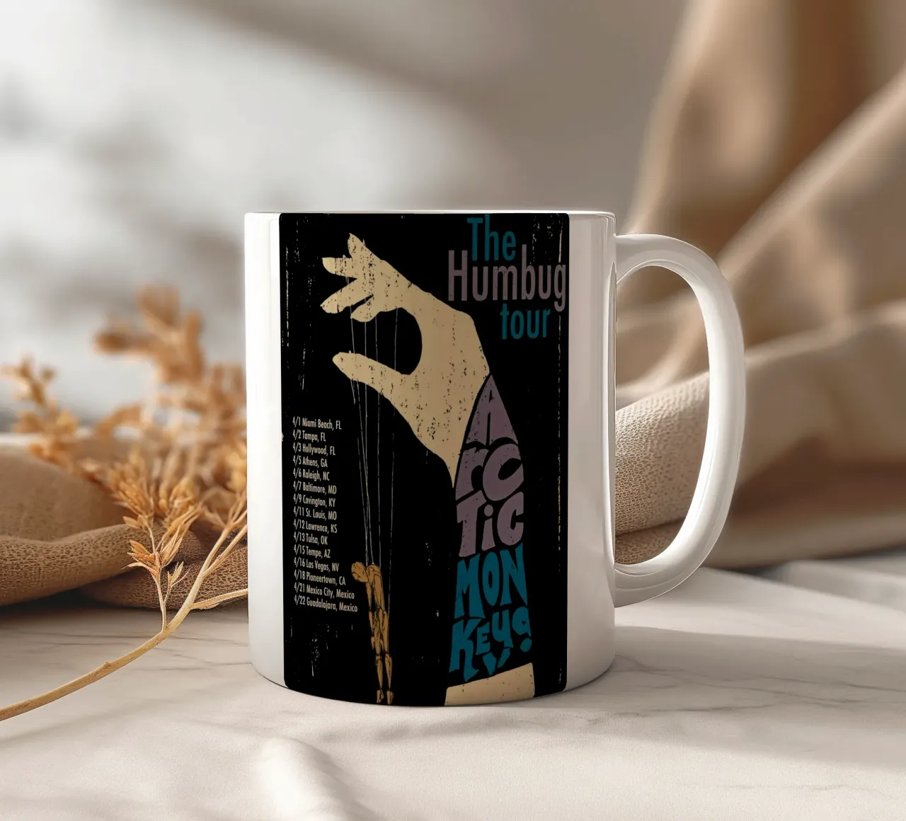The Humbug Tour Arctic Monkeys Hand tazza in ceramica da ASGONY