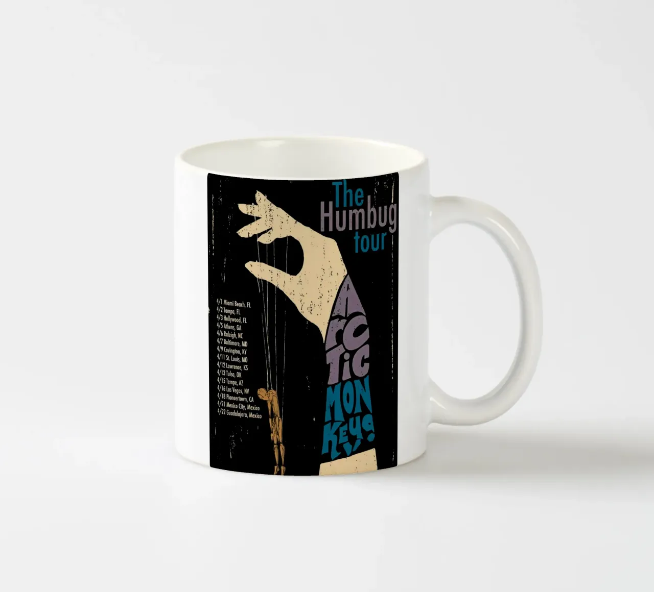 The Humbug Tour Arctic Monkeys Hand tazza in ceramica da ASGONY