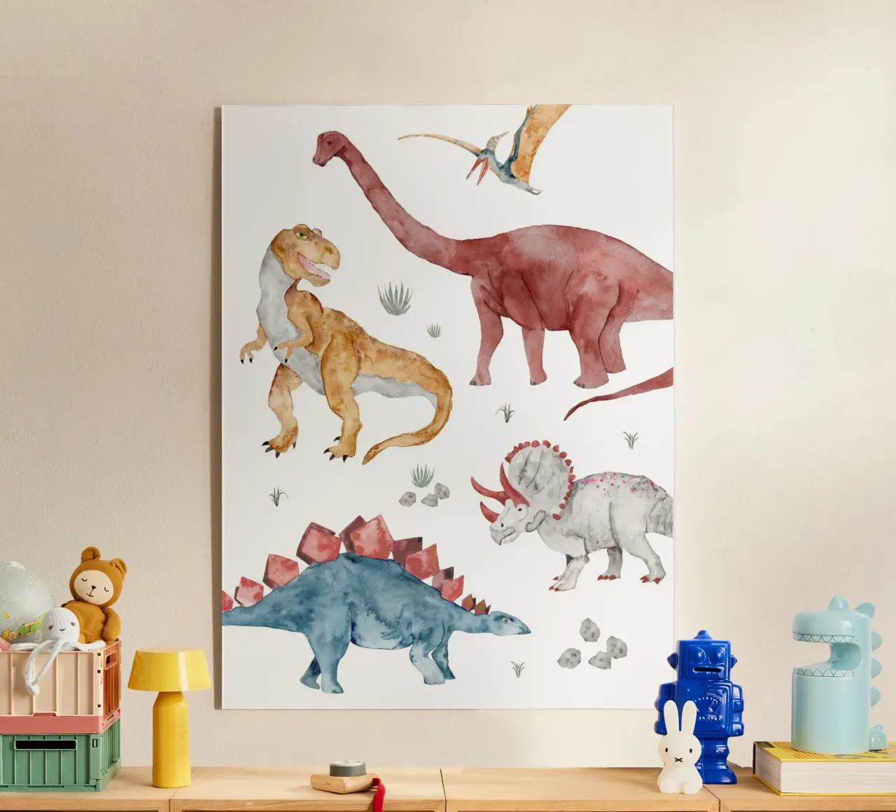 Dinosauri plexiglass da herzundpapier