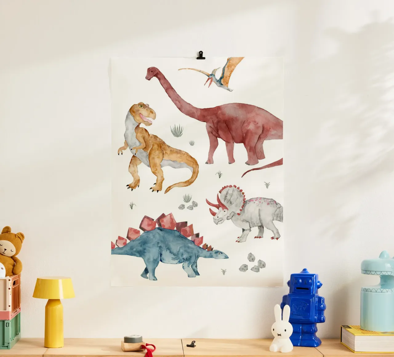 Dinosauri poster da herzundpapier