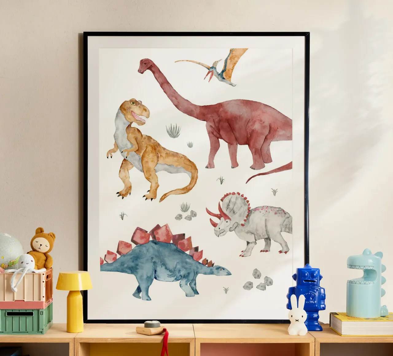 Dinosauri poster da herzundpapier