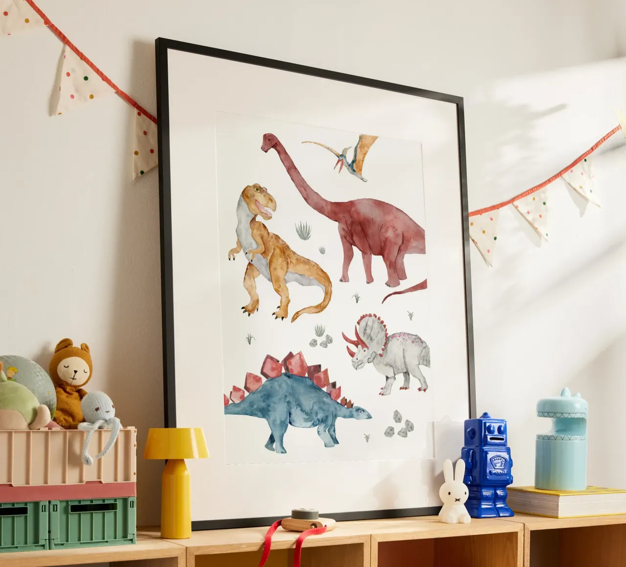 Dinosauri poster da herzundpapier