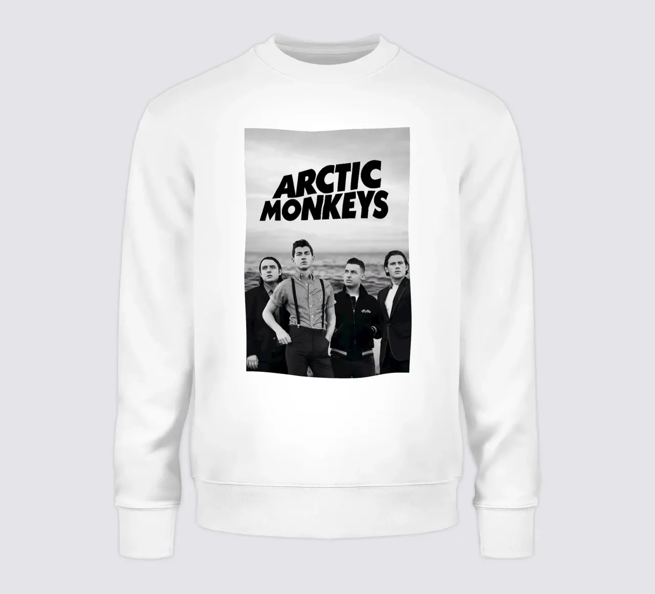All Member Arctic Monkeys Black And White Poster felpa da ASGONY