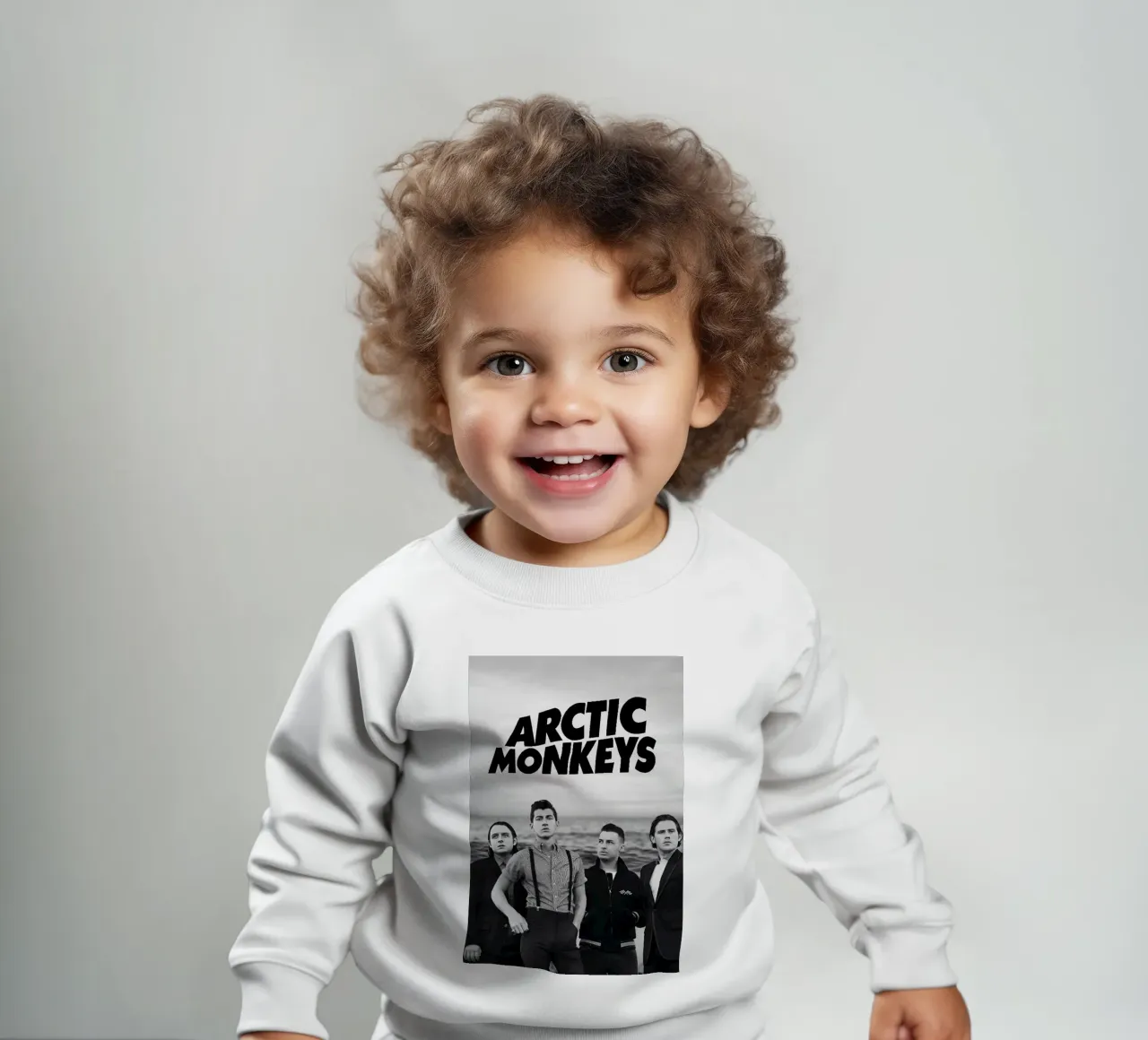 All Member Arctic Monkeys Black And White Poster felpa neonato da ASGONY