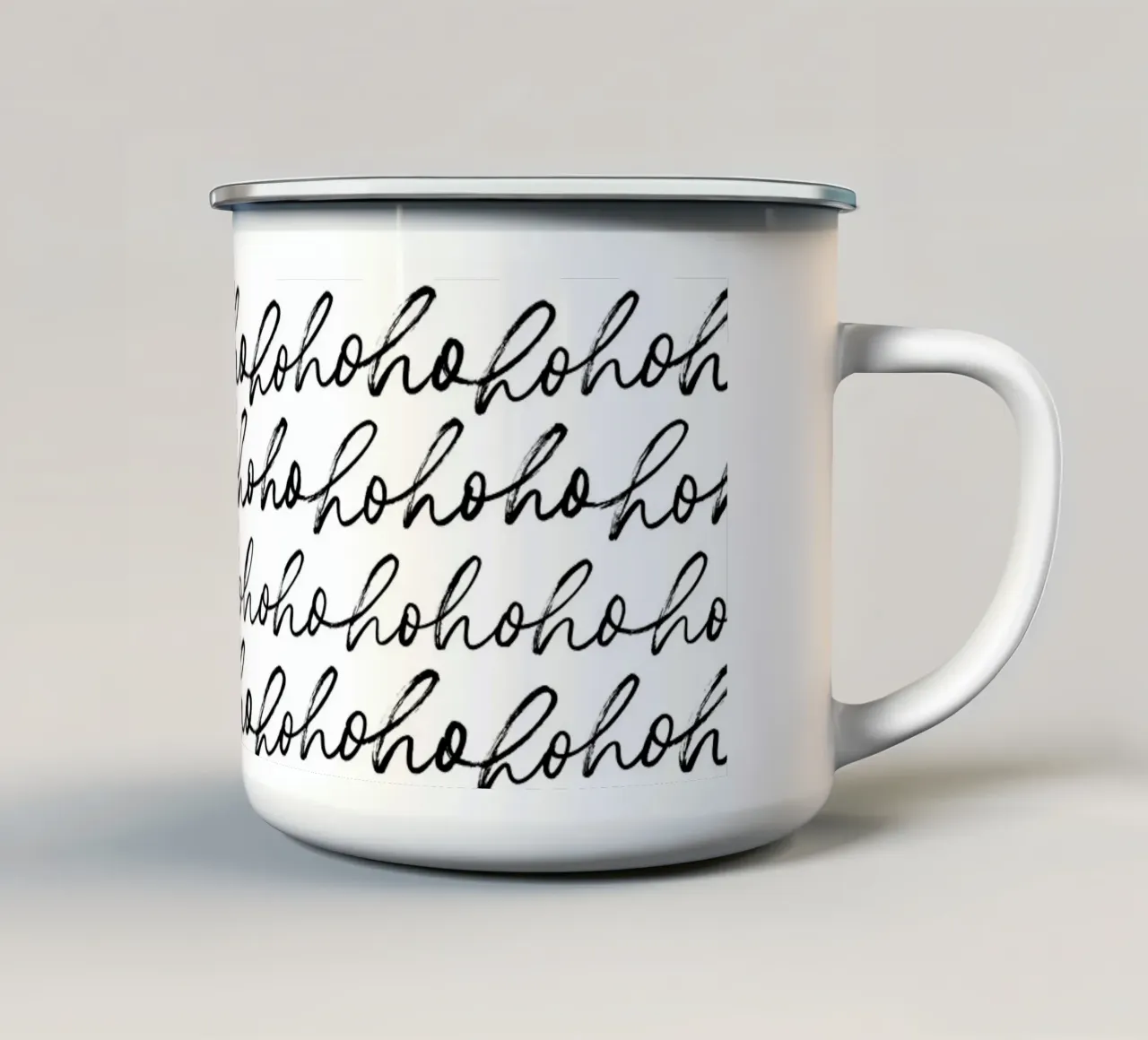 ∞HOHOHO∞ tazza in smalto da DigiWunderwerk