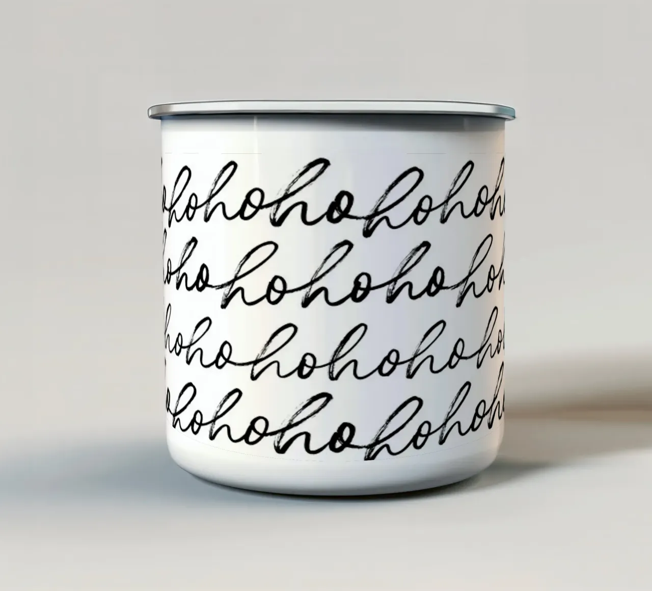 ∞HOHOHO∞ tazza in smalto da DigiWunderwerk