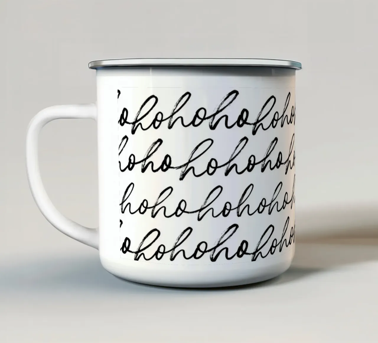 ∞HOHOHO∞ tazza in smalto da DigiWunderwerk