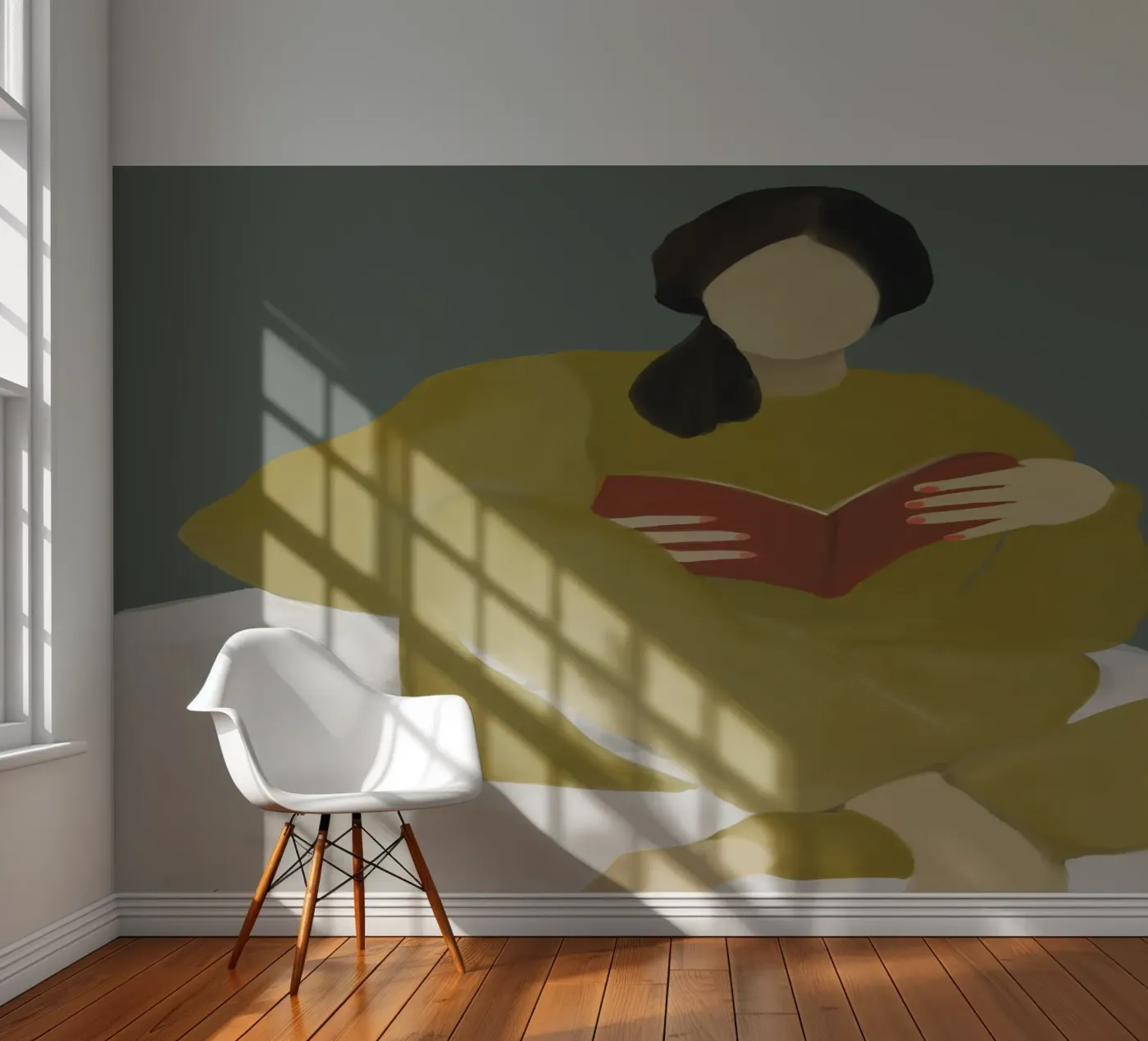 couch reading fotobehang van XOXO Arte