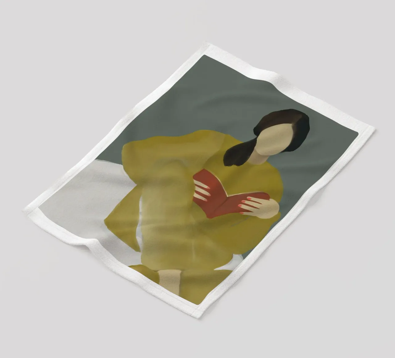 couch reading coperta in pile da XOXO Arte