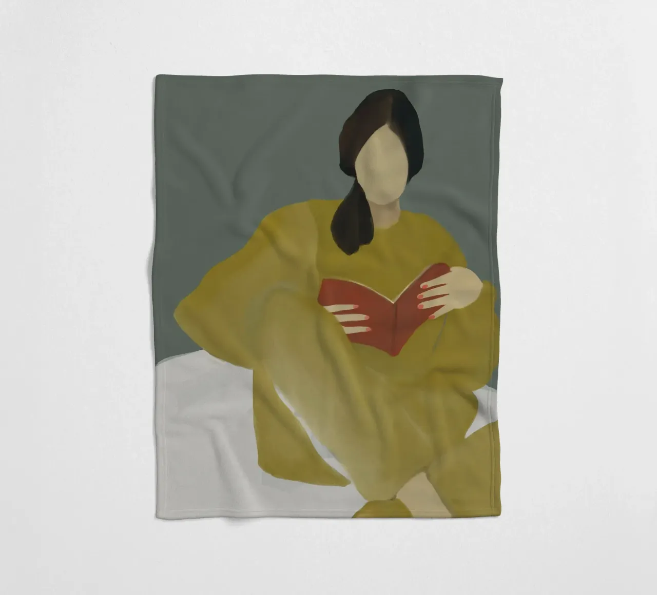 couch reading Fleecedecke von XOXO Arte