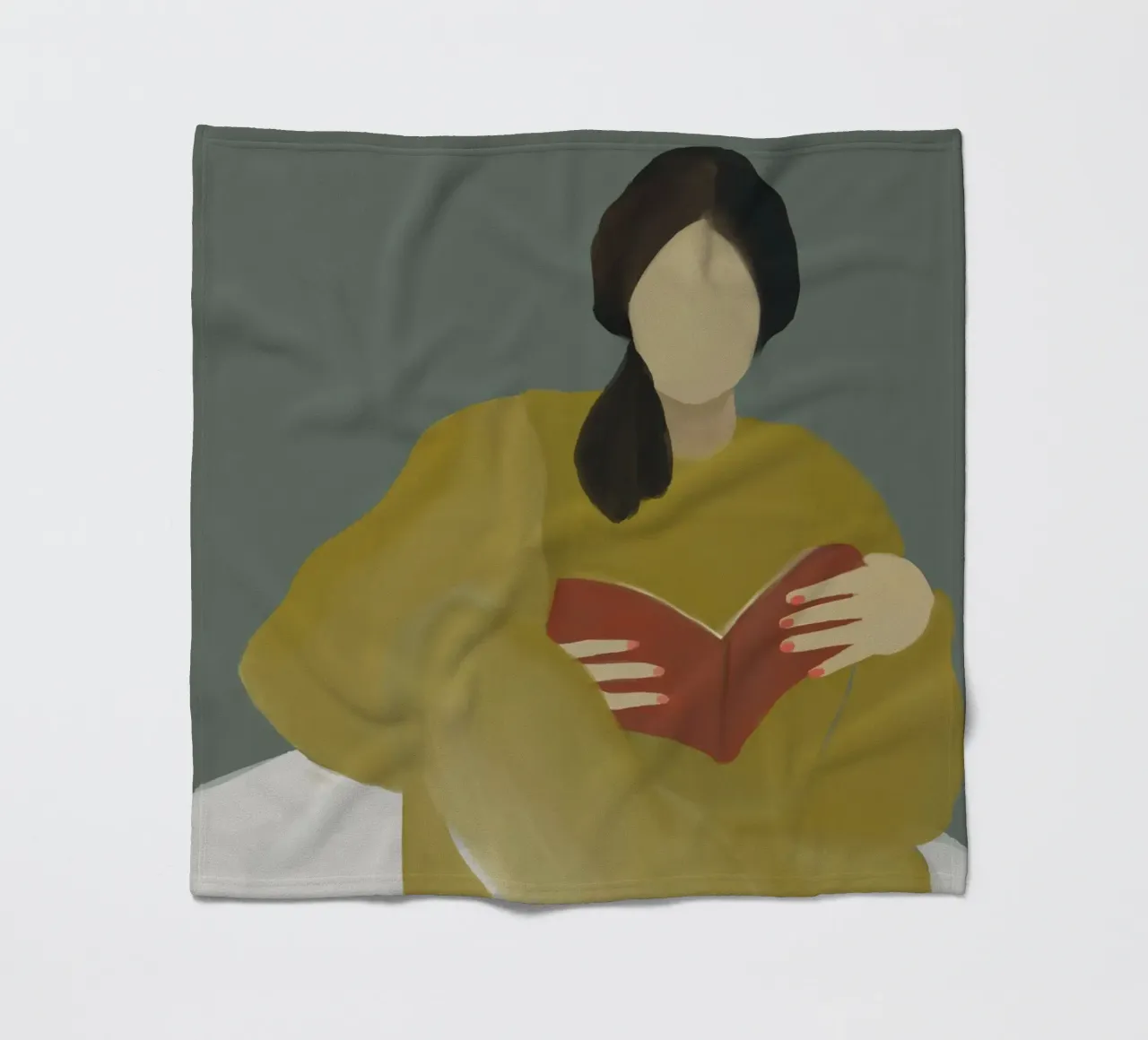 couch reading Fleecedecke von XOXO Arte