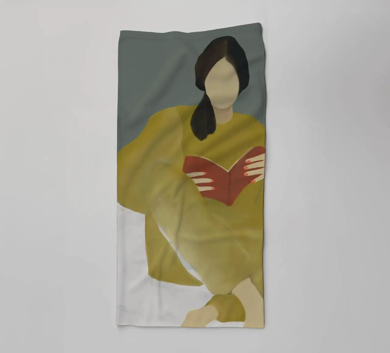 couch reading Handtuch von XOXO Arte