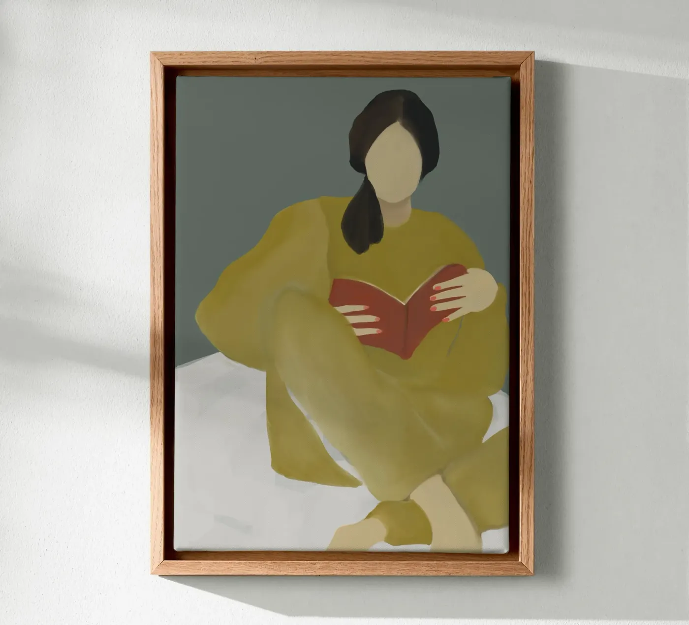 couch reading canvas van XOXO Arte