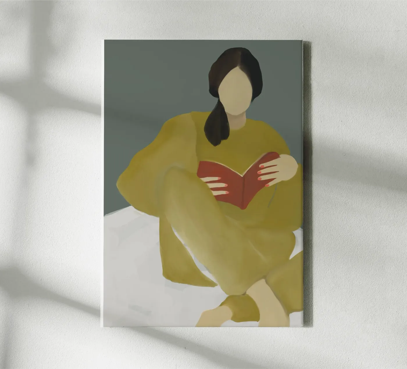 couch reading canvas van XOXO Arte