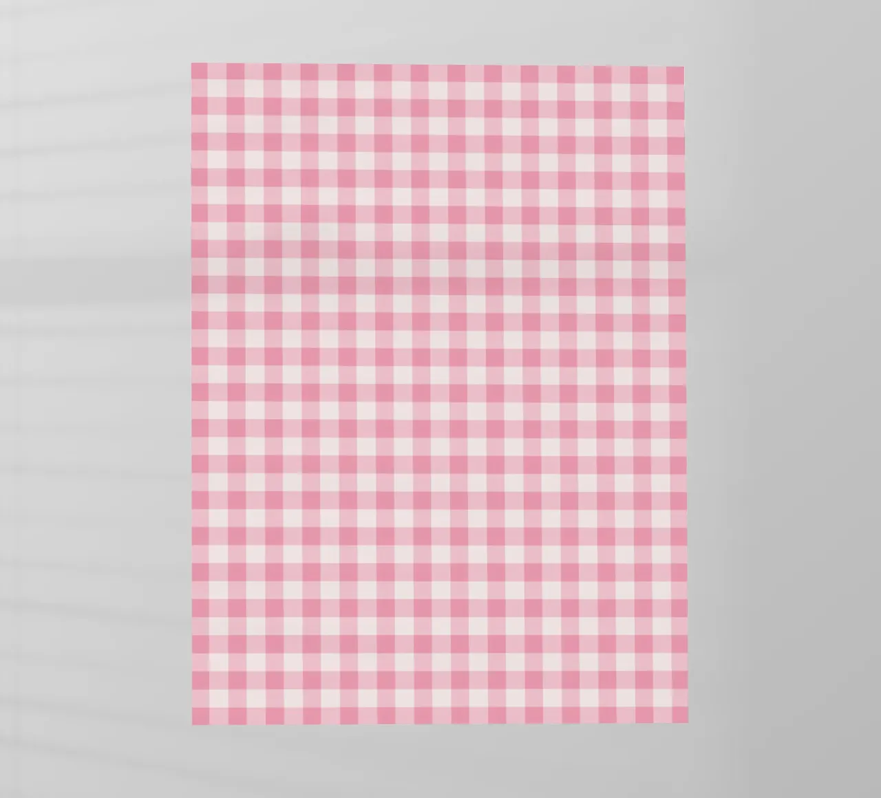 Pink Gingham Pattern pellicola backlit da Altruist Studio