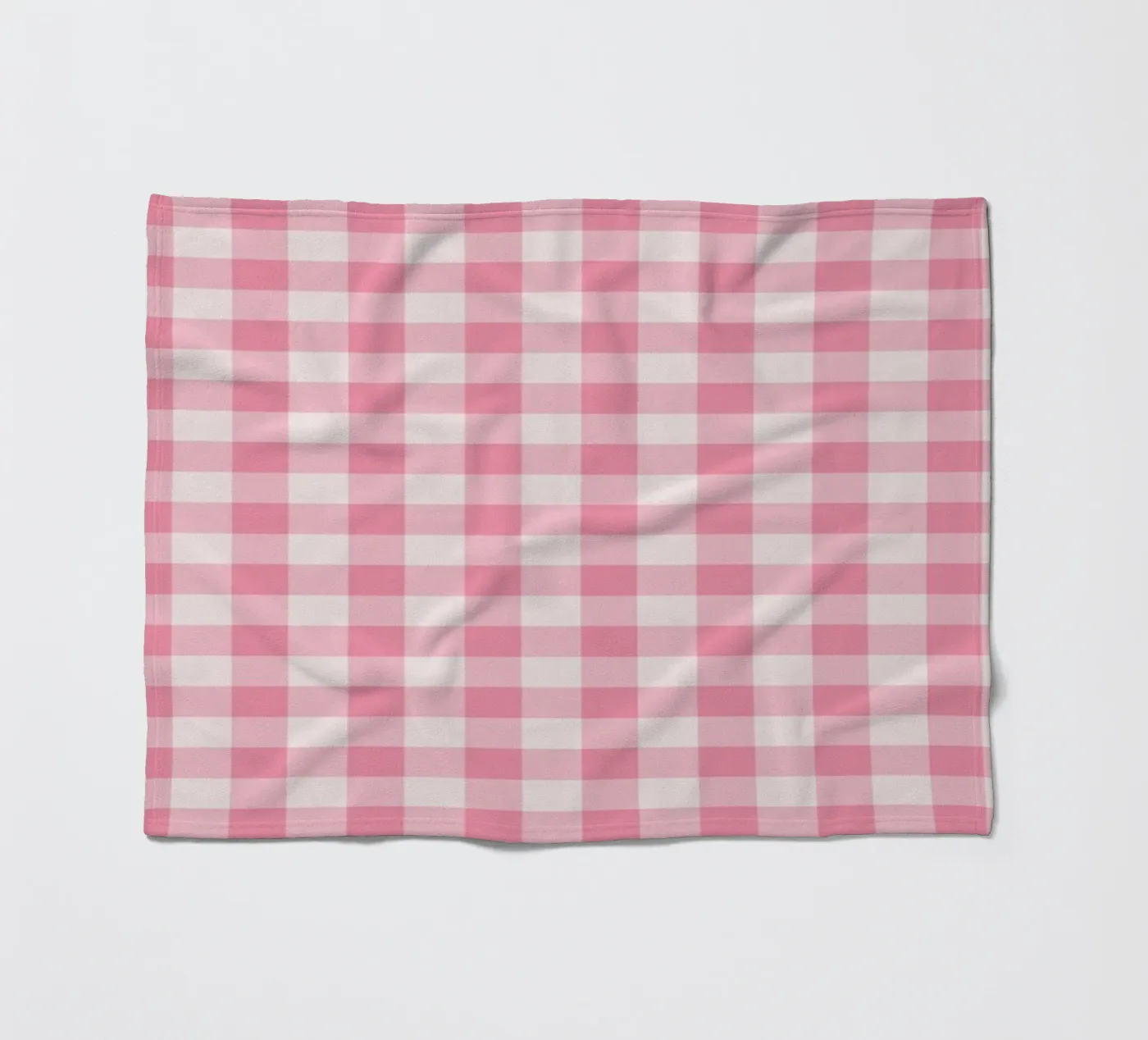Rosa Gingham-Muster Fleecedecke von Altruist Studio