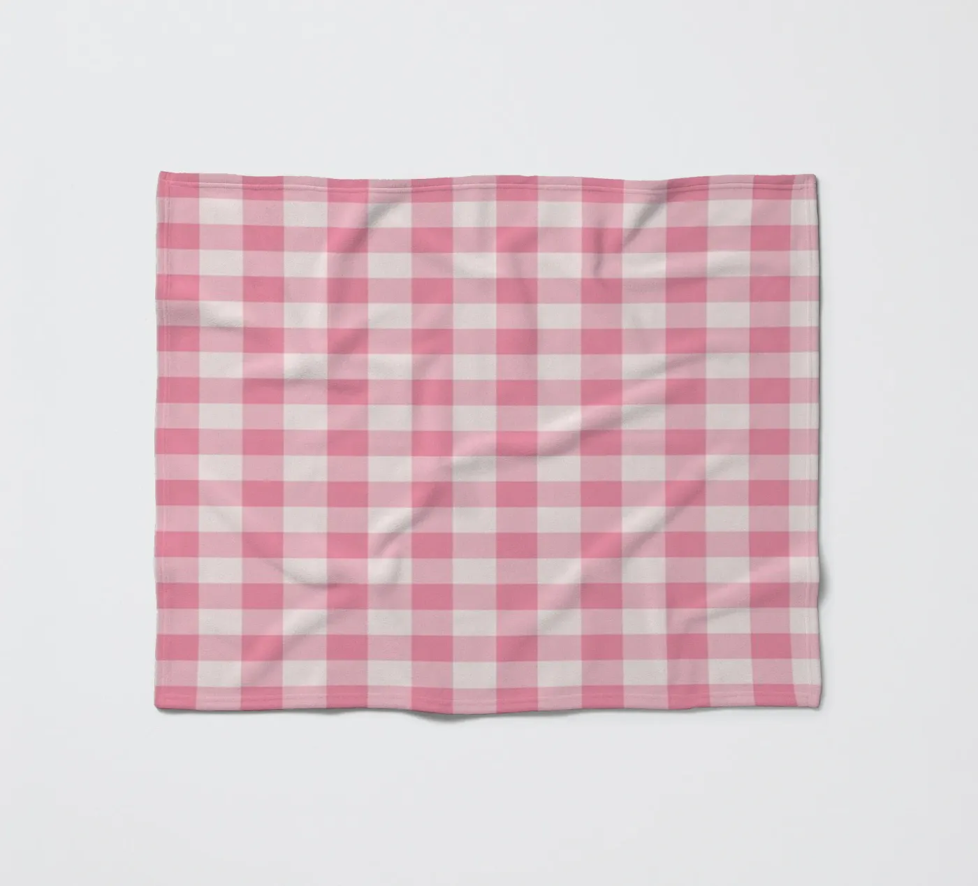 Rosa Gingham-Muster Fleecedecke von Altruist Studio