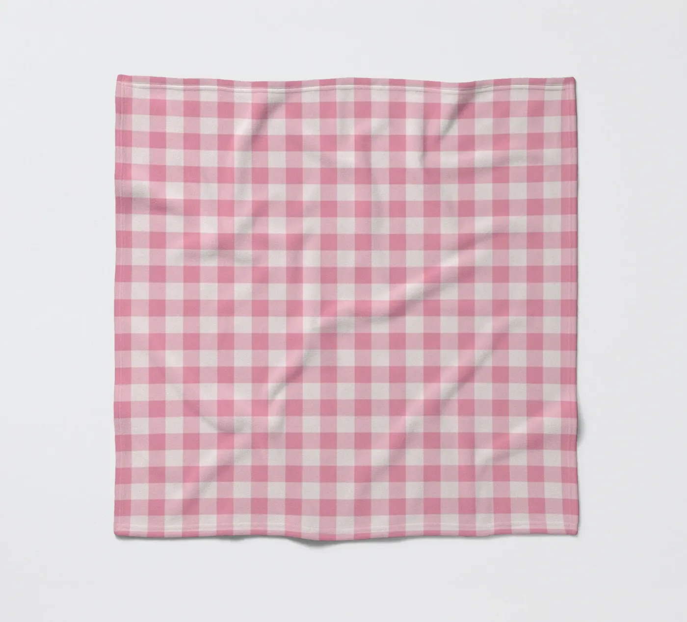 Rosa Gingham-Muster Fleecedecke von Altruist Studio