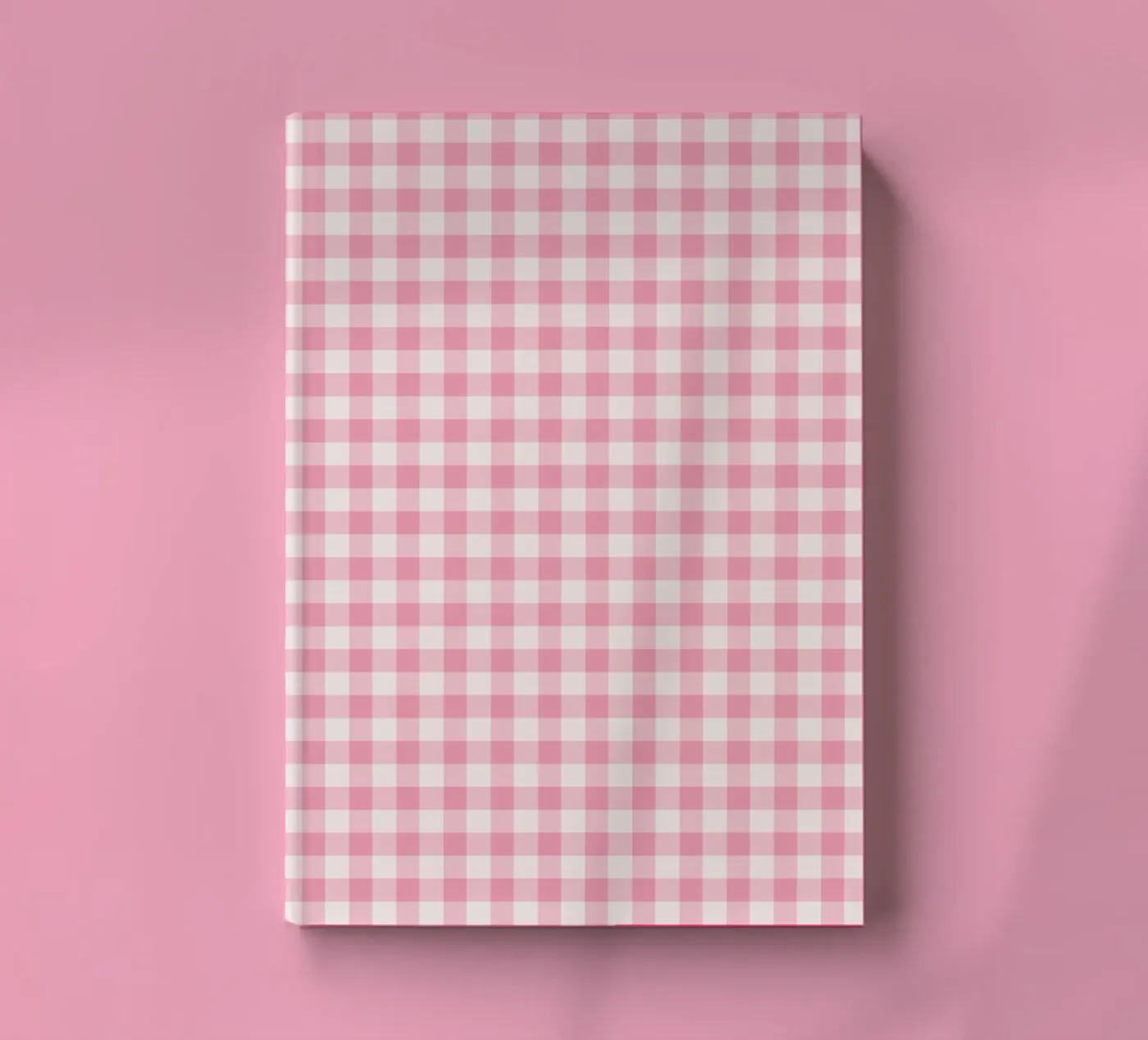 Pink Gingham Pattern notebook by Altruist Studio