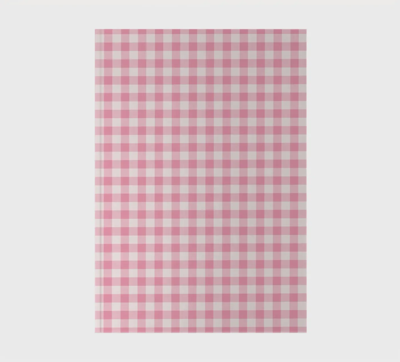 Pink Gingham Pattern notebook by Altruist Studio