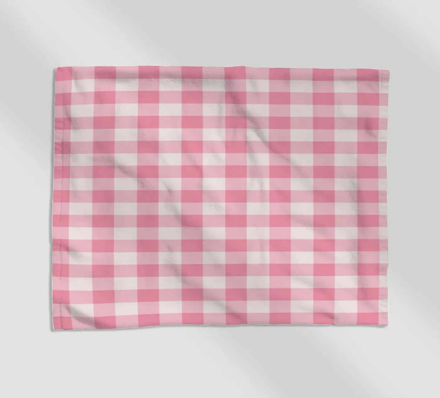 Roze geruit patroon strandhanddoek van Altruist Studio