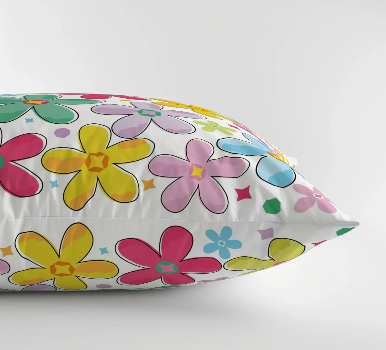Modello a fiori colorati cuscino da GalerieGG