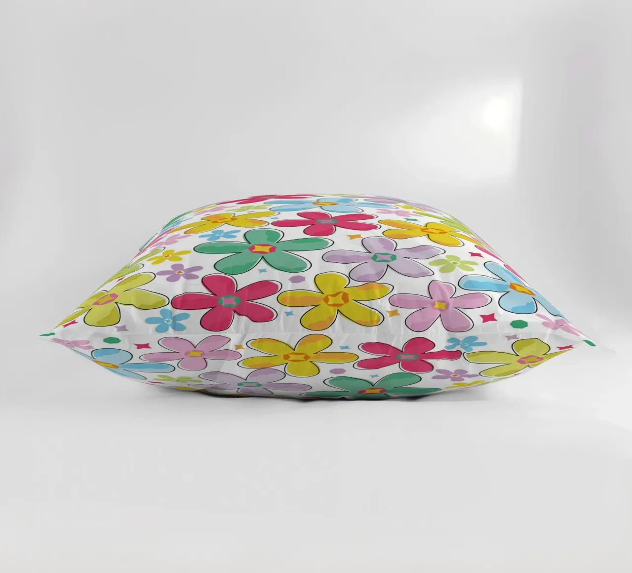 Modello a fiori colorati cuscino da GalerieGG