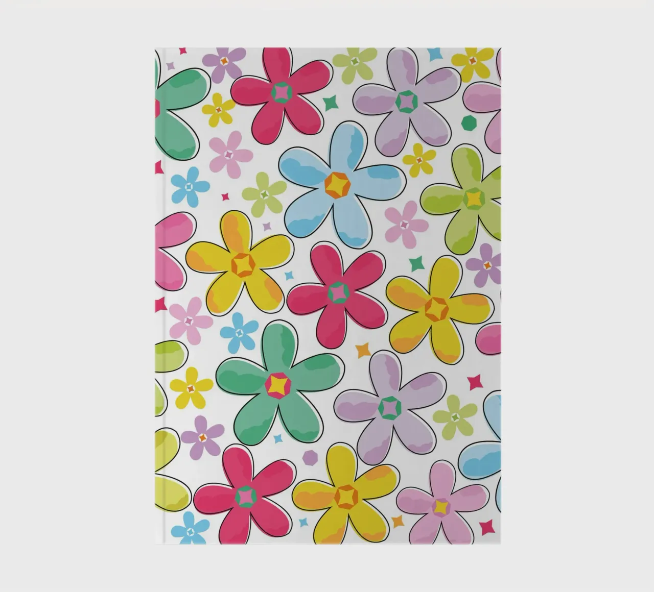 Modello a fiori colorati diario da GalerieGG