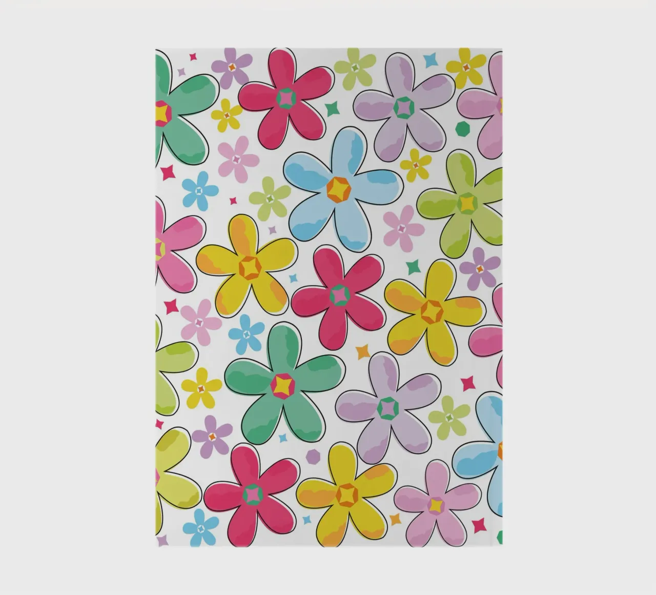 Modello a fiori colorati diario da GalerieGG