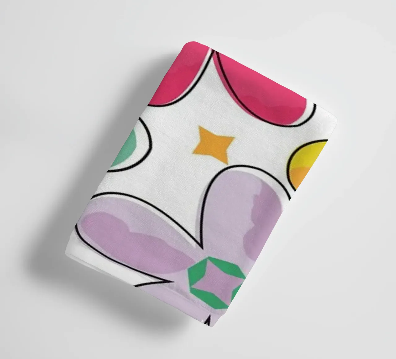 Modello a fiori colorati asciugamano da bagno da GalerieGG
