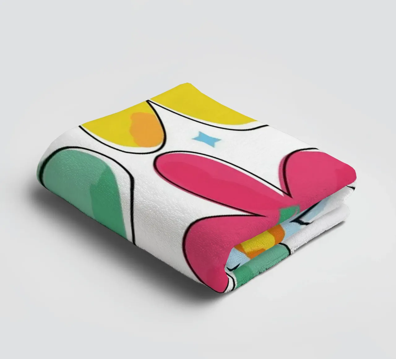 Modello a fiori colorati asciugamano da bagno da GalerieGG