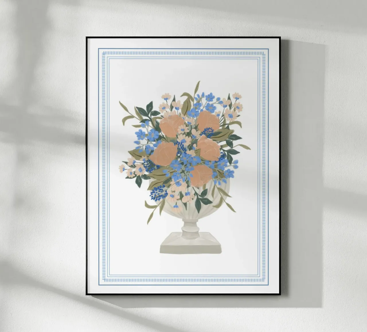 Bouquet in vaso a calice plexiglass da herzundpapier
