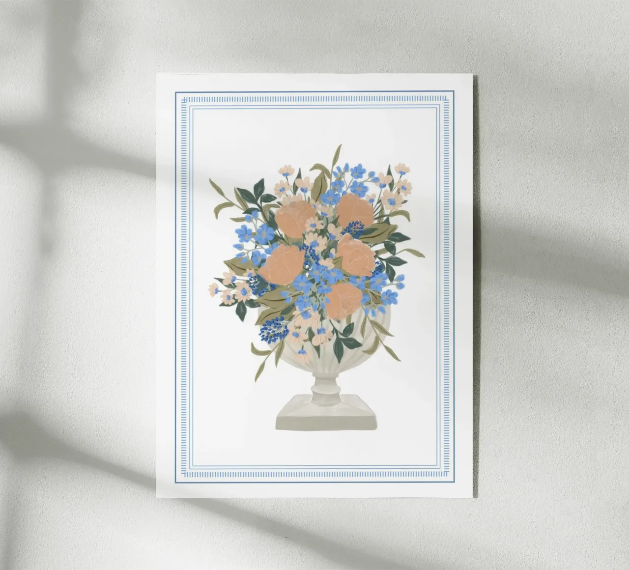 Bouquet in vaso a calice plexiglass da herzundpapier