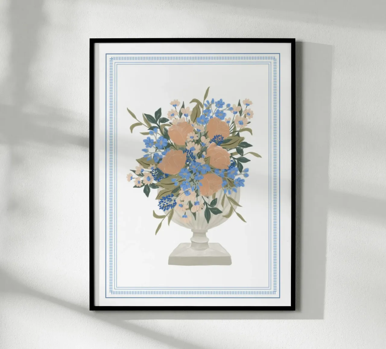 Bouquet in vaso a calice carta hahnemühle da herzundpapier