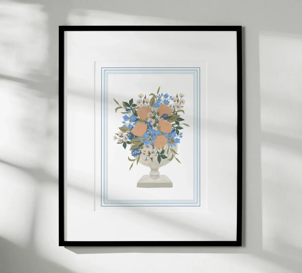 Bouquet in vaso a calice carta hahnemühle da herzundpapier