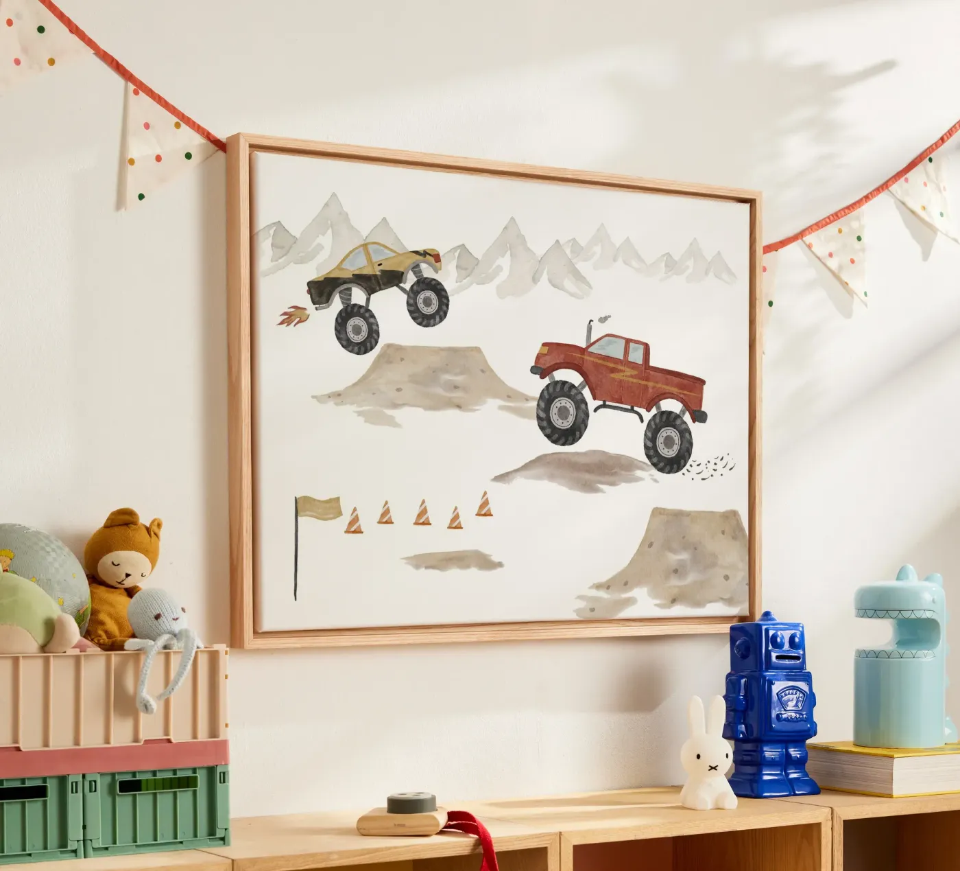 Monster Trucks acrylic glass by herzundpapier