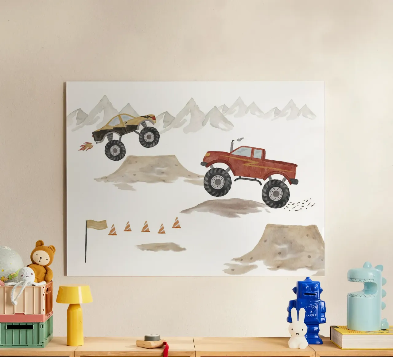 Monster Trucks plexiglass da herzundpapier