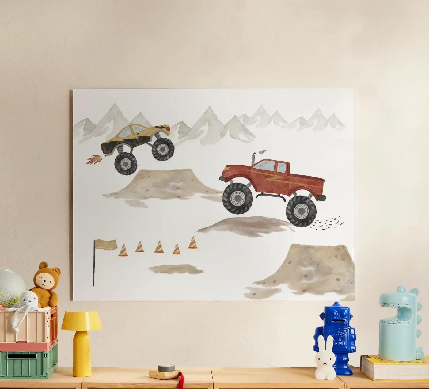Monster Trucks acrylic glass by herzundpapier
