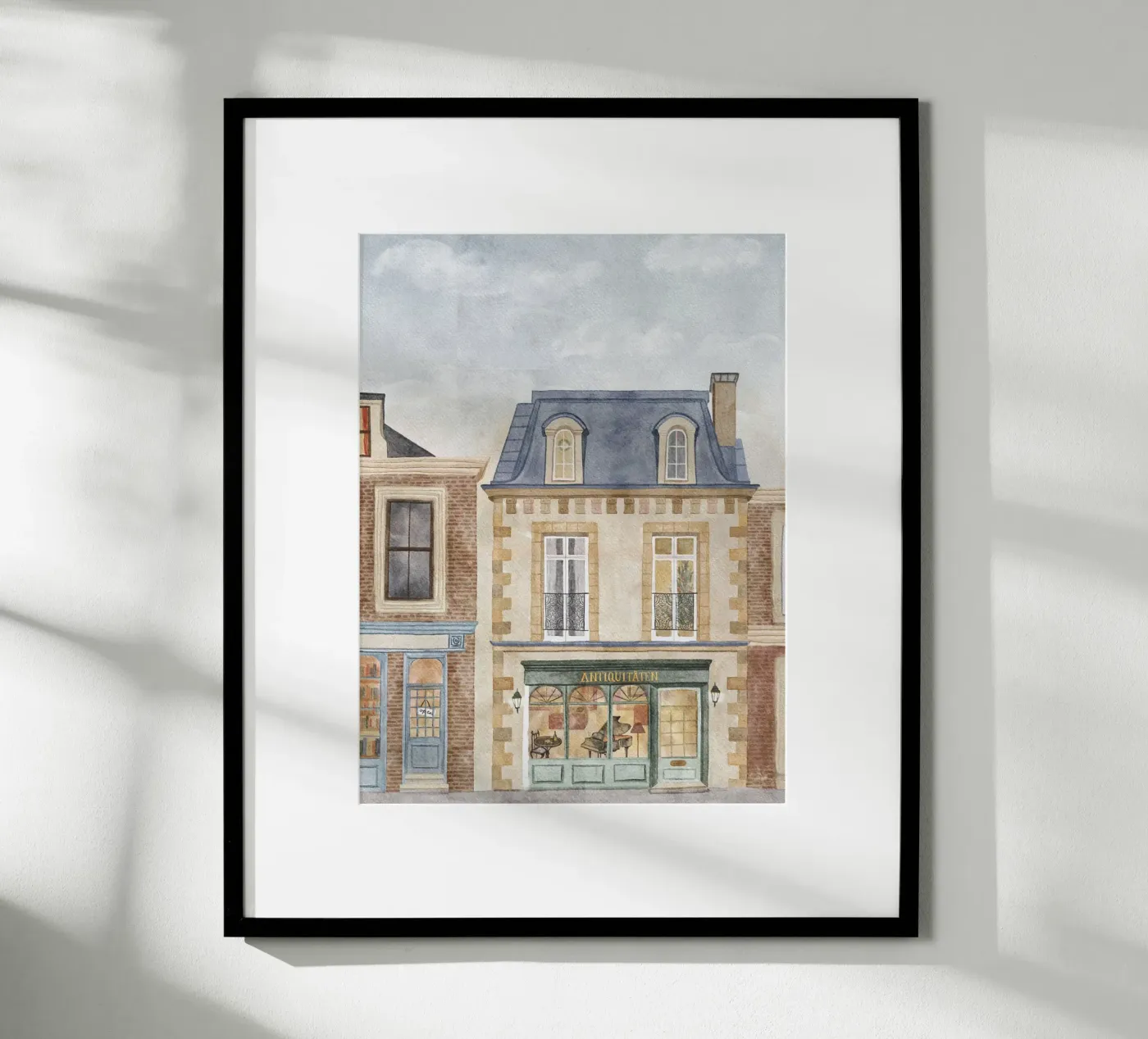 Stadthaus Poster von herzundpapier