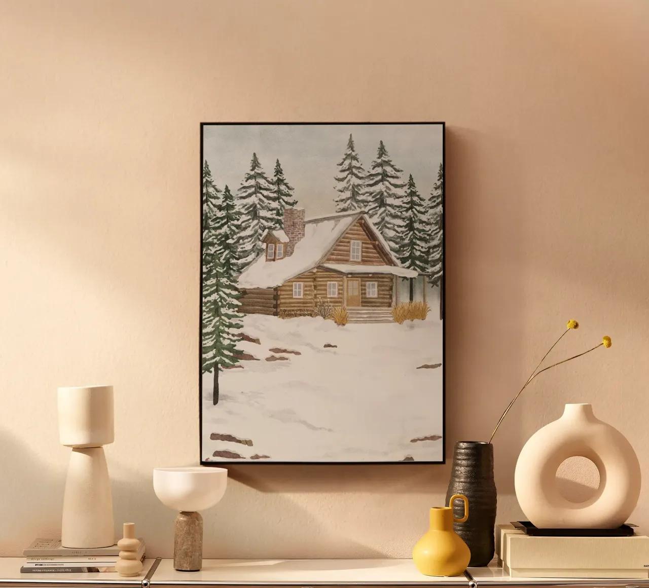 Foresta invernale plexiglass da herzundpapier