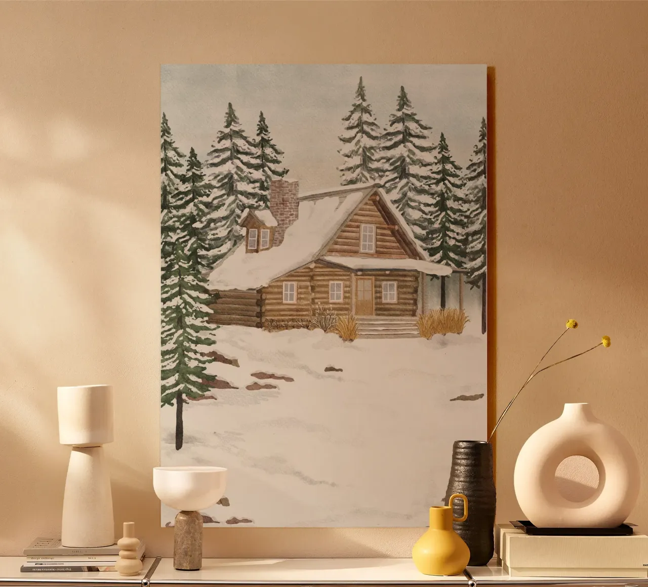 Foresta invernale plexiglass da herzundpapier