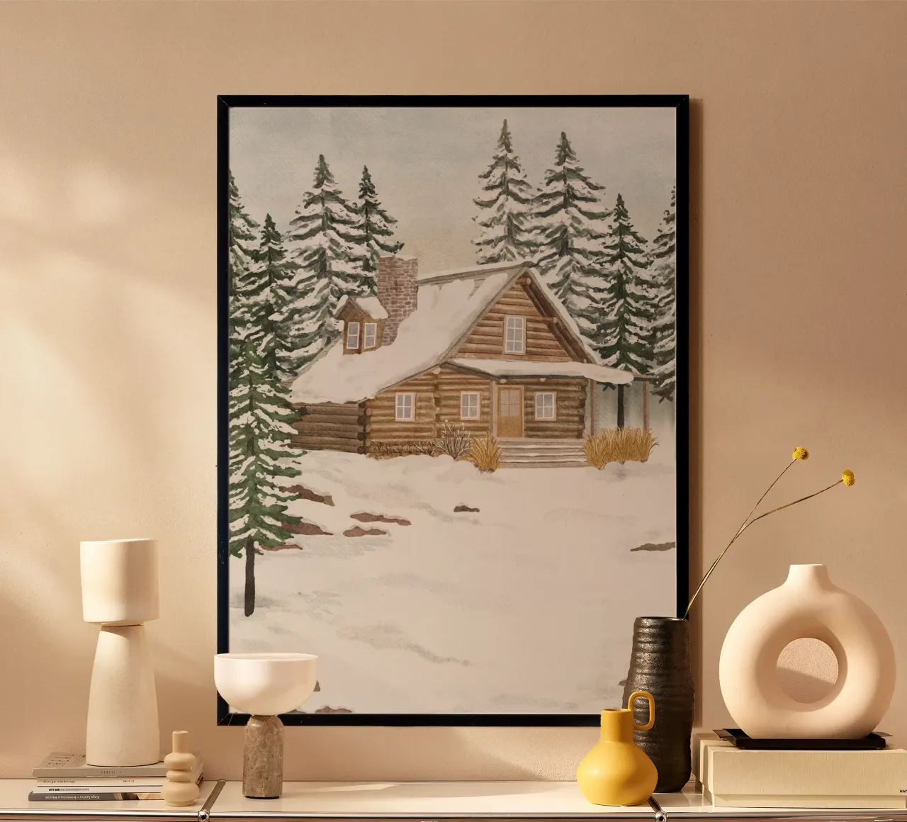 Foresta invernale carta hahnemühle da herzundpapier