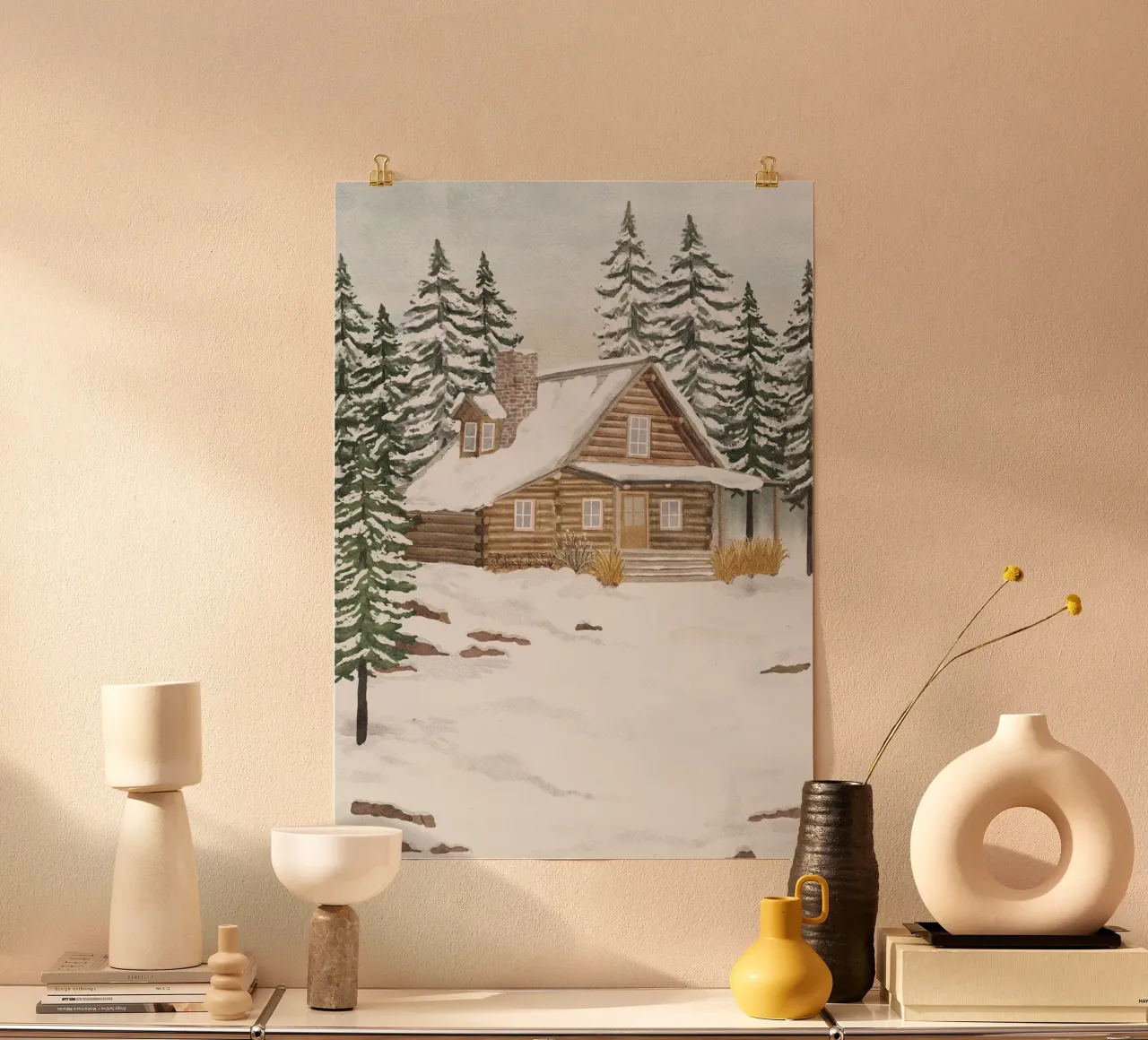 Foresta invernale carta hahnemühle da herzundpapier