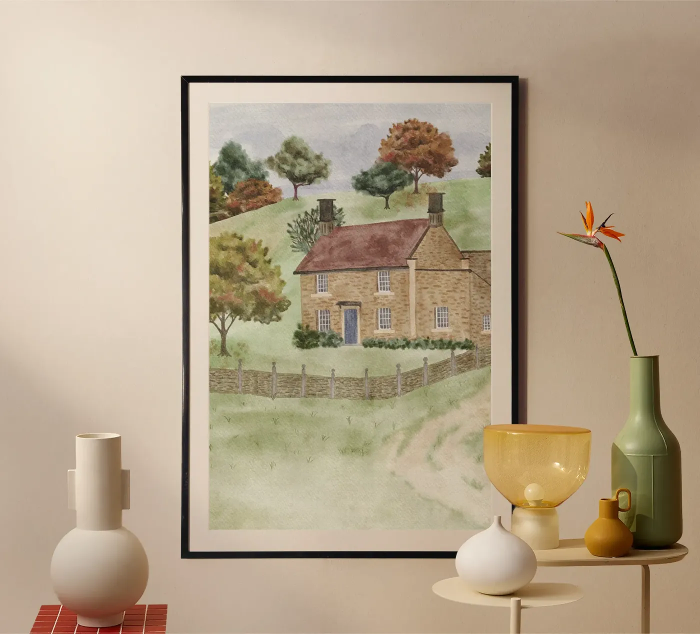 Cottage poster by herzundpapier