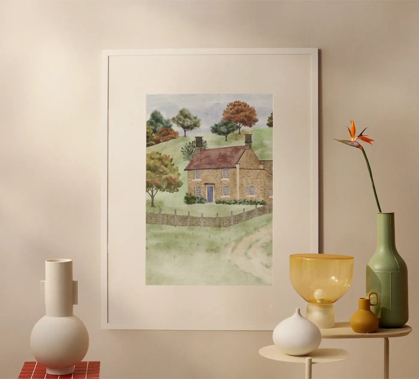 Cottage poster by herzundpapier