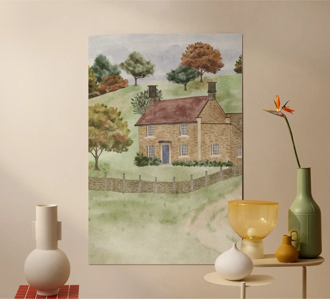 Cottage poster by herzundpapier