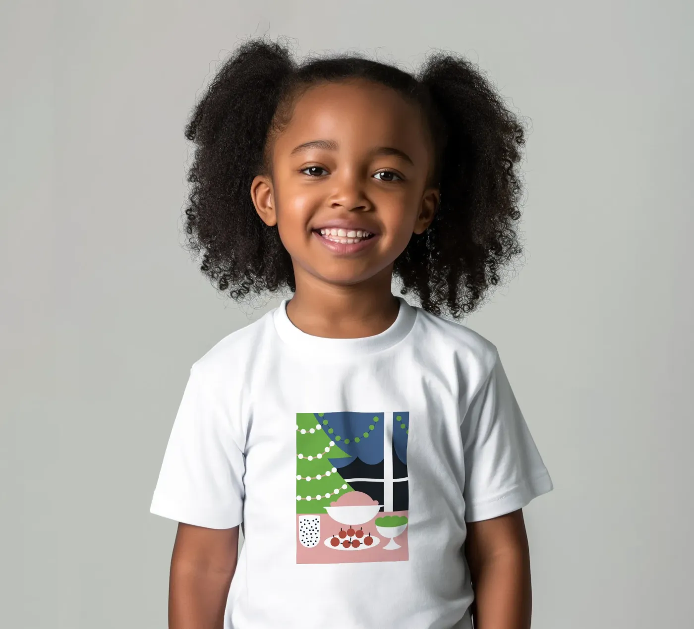 Kerstdiner kinder t-shirt van LOOK DIFFERENT