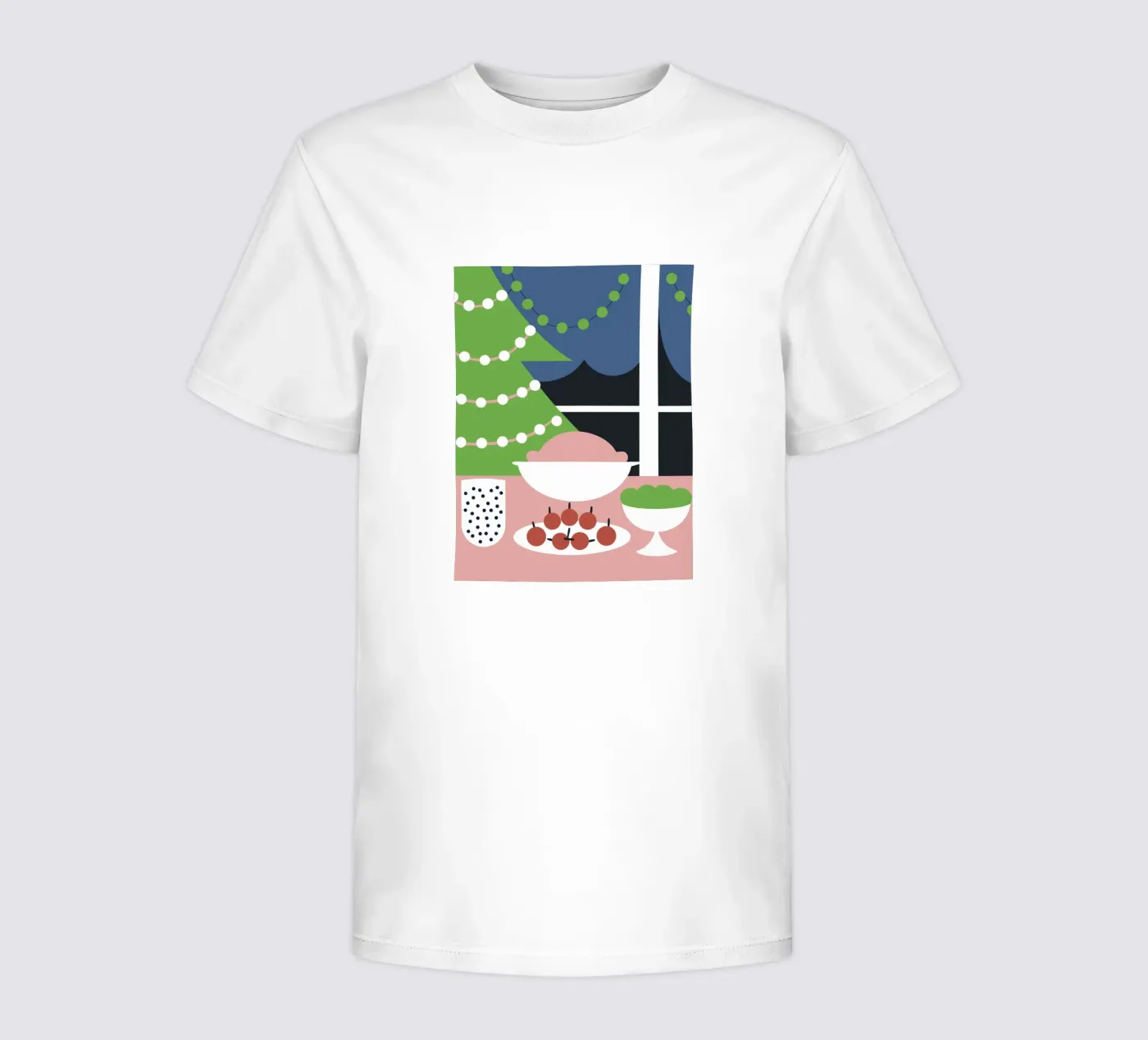 Kerstdiner kinder t-shirt van LOOK DIFFERENT