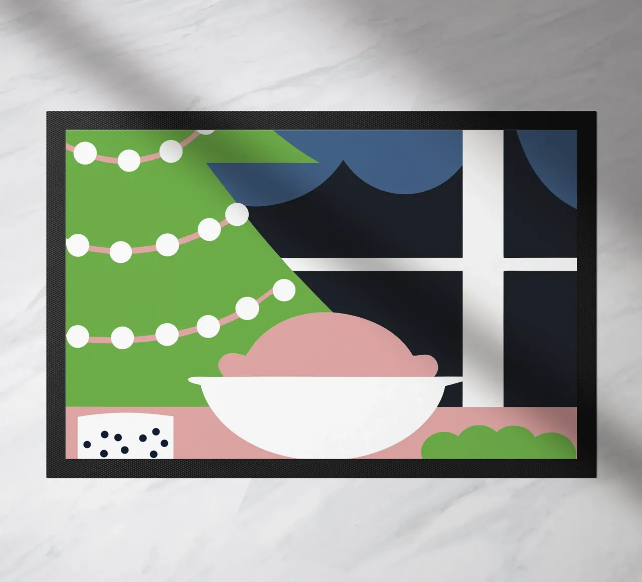 Kerstdiner deurmat van LOOK DIFFERENT